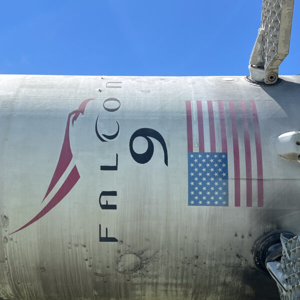 SpaceX Falcon 9 bij Houston Space Center