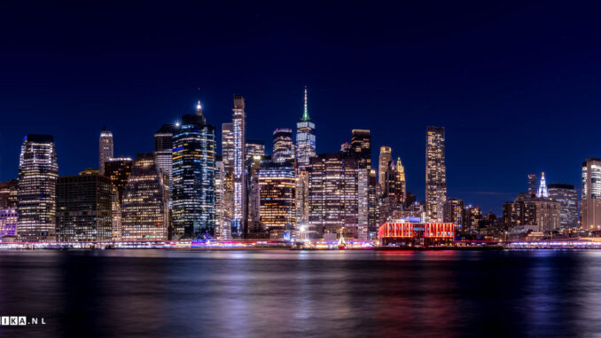 Manhattan Skyline Nachtfotogafie